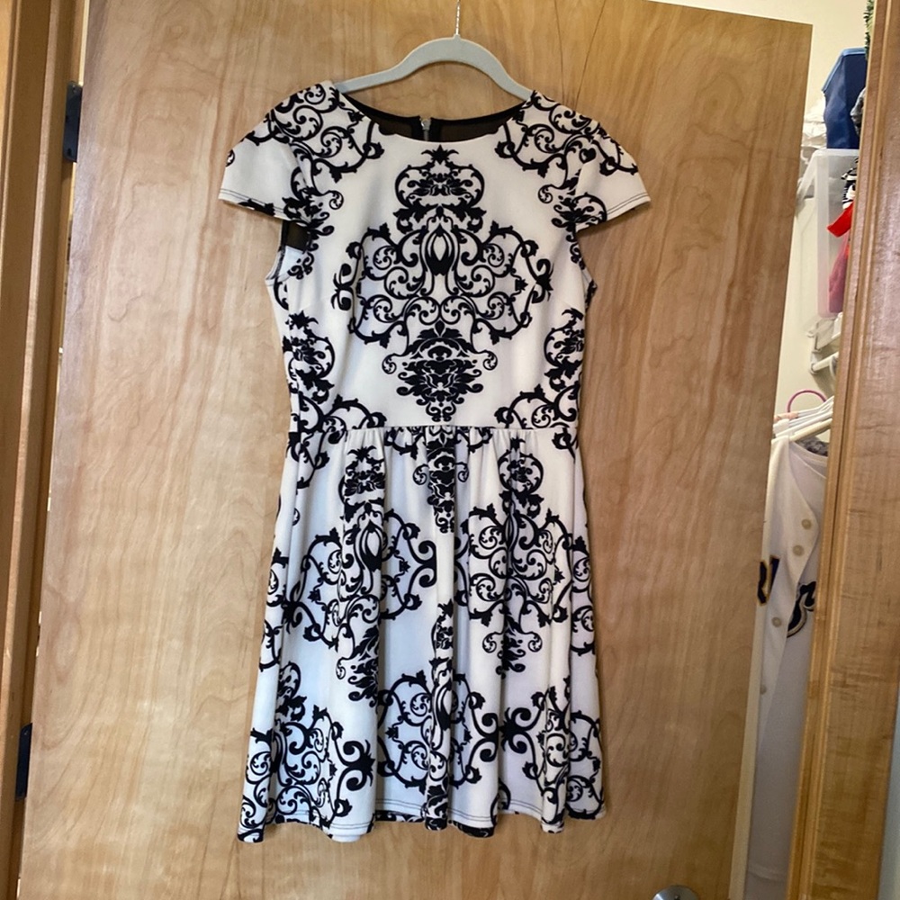 Black and white dress